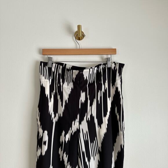 Theory Gunilla Interlace Ikat Silk Pants Multi 6 $355 - Picture 5 of 12